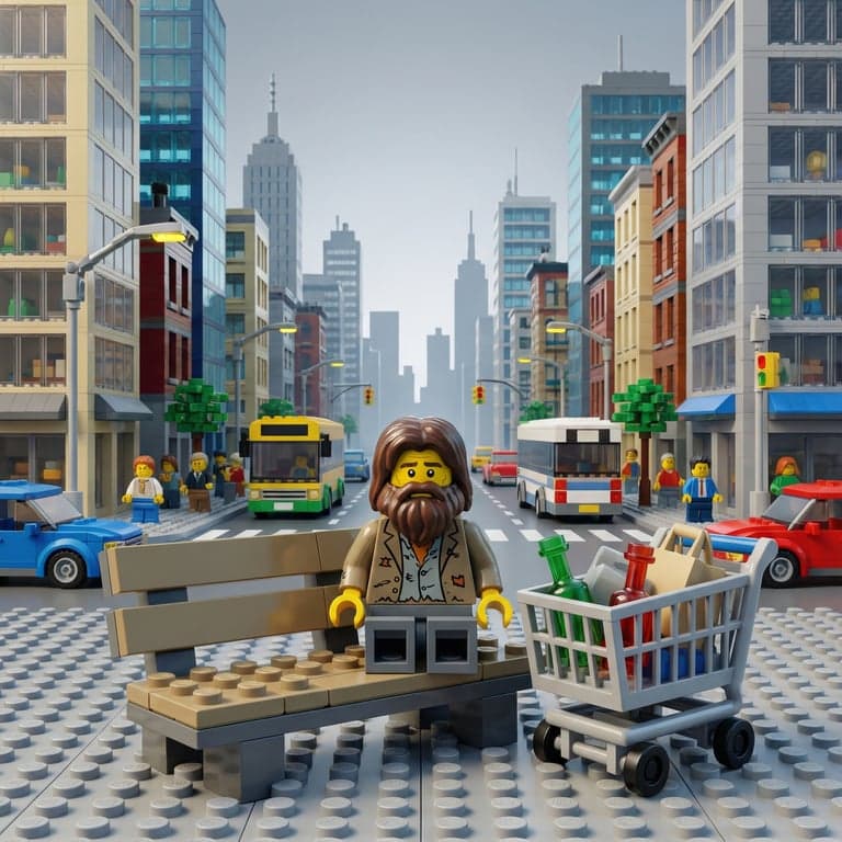 AI generated lego style